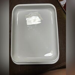 Corning Ware Grilling Bacon Roasting Rack White Microwave 8.75 x 6.5"‎ MR-1